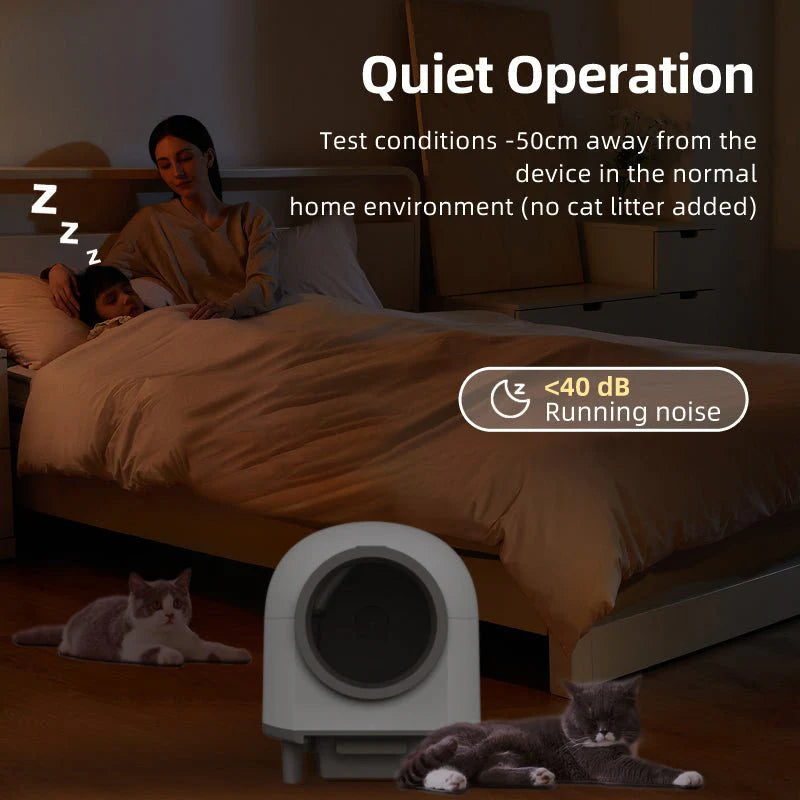 HEYBO Smart Automatic Cat Litter Box with Data Recording