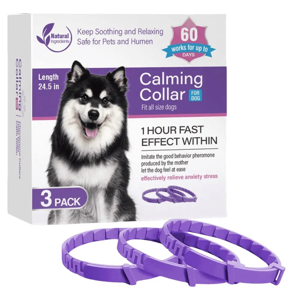3/4Pcs Cats Dogs Calming Pheromone Collars Pets Relieve Anxiety Adjustable Natural Calm Relax Soothing Collars for Puppy Kitten