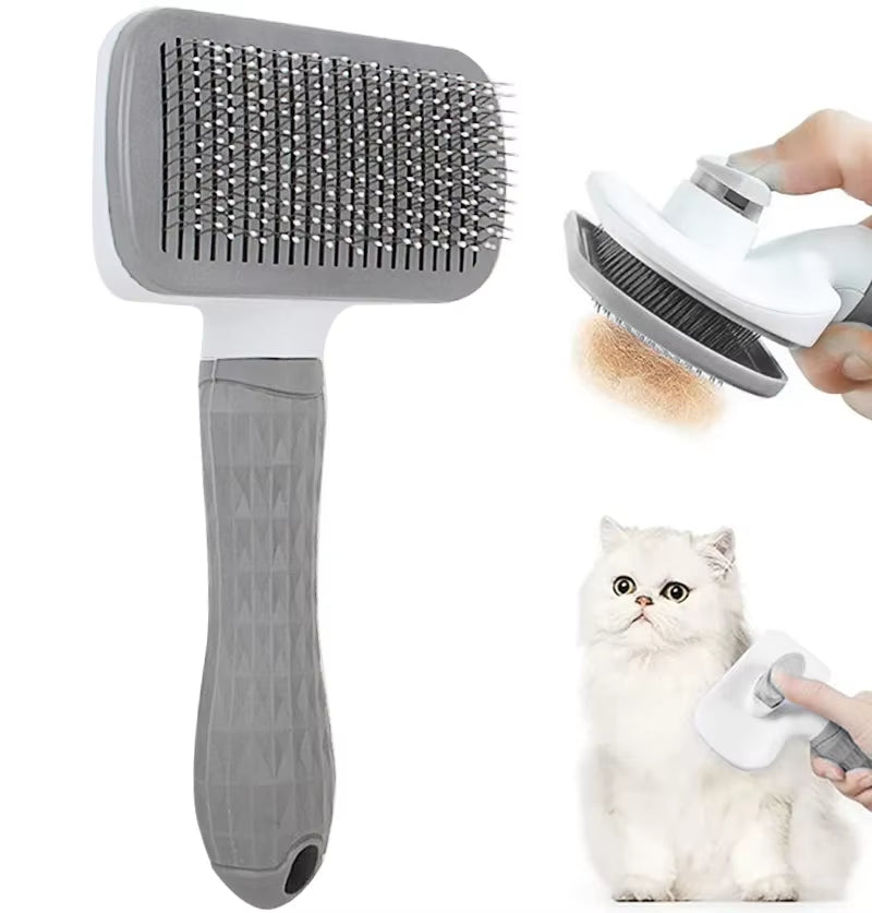 Dog Hair Remover Brush Cat Hair Grooming and Care Comb for Long Hair Dog Pet Removes Hairs Cleaning Bath Brush Pet Supplies