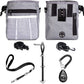 4-In-1 Dog Training Set, Puppy Training Treats- Dog Treat Training Pouch, Dog Whistle, Dog Doorbells, Dog Clicker, Ideal Gift for First Time Pet Owners, Training Dog Owners (Black)