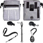 4-In-1 Dog Training Set, Puppy Training Treats- Dog Treat Training Pouch, Dog Whistle, Dog Doorbells, Dog Clicker, Ideal Gift for First Time Pet Owners, Training Dog Owners (Black)