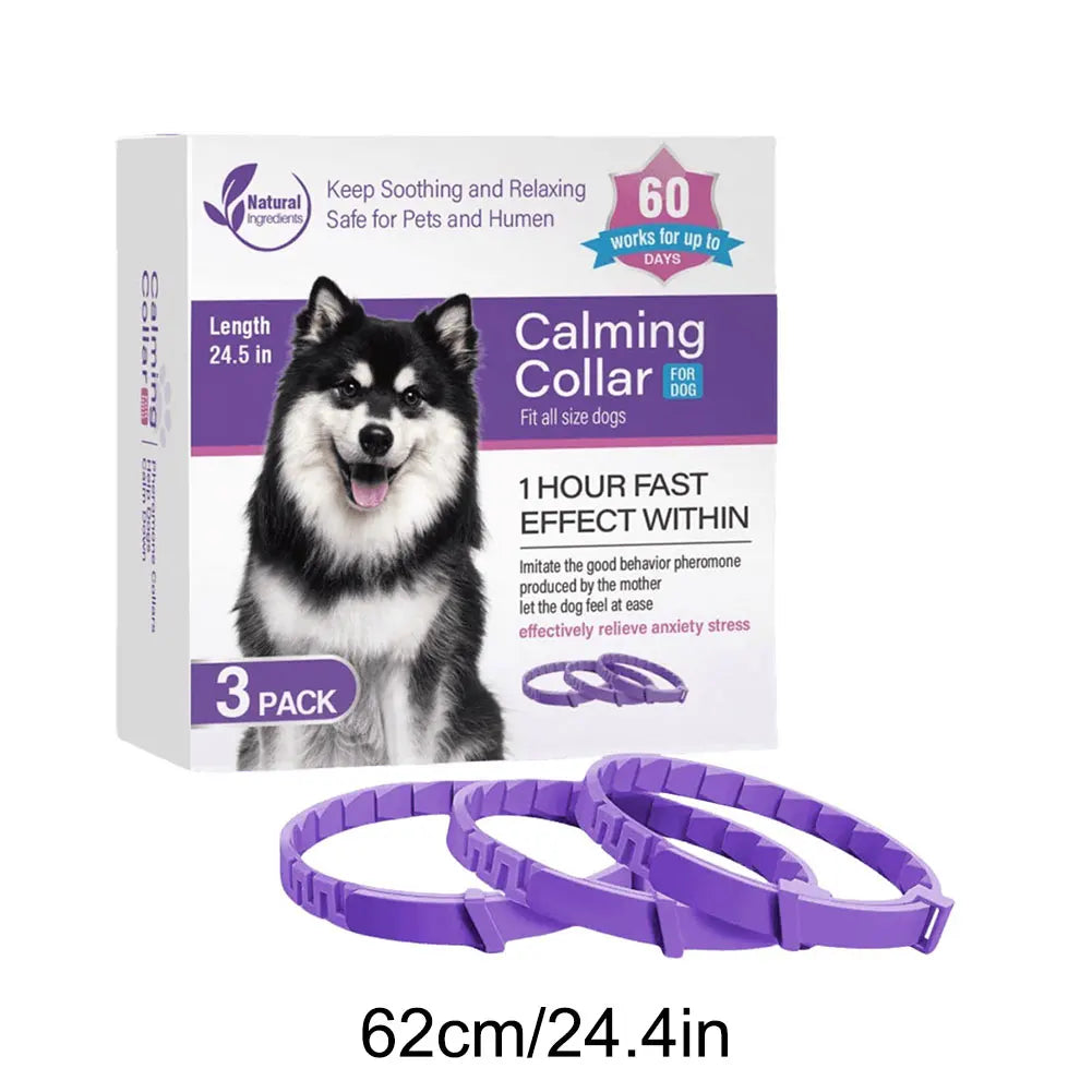 3/4Pcs Cats Dogs Calming Pheromone Collars Pets Relieve Anxiety Adjustable Natural Calm Relax Soothing Collars for Puppy Kitten