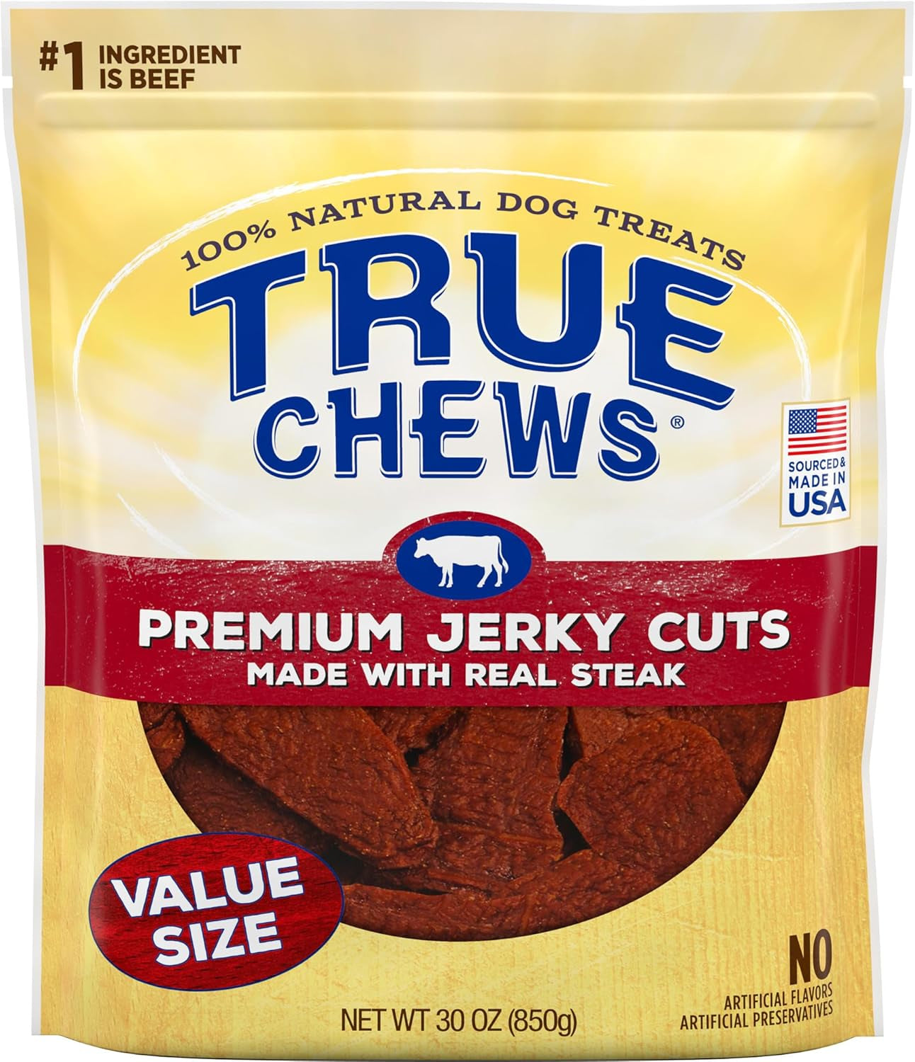 True Chews Jerky Cuts Natural Dog Treats, Chicken 4 Oz Bag