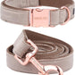 Dog Collar and Leash, Velvet Dog Collar and Leash Set, Soft & Comfy, Adjustable Collars for Dogs