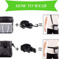 4-In-1 Dog Training Set, Puppy Training Treats- Dog Treat Training Pouch, Dog Whistle, Dog Doorbells, Dog Clicker, Ideal Gift for First Time Pet Owners, Training Dog Owners (Black)