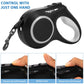3/8M LED Flashlight Dog Leash Automatic Retractable Pet Luminous Straps Puppy Walking Night Outdoor Walking Non-Slip Handle
