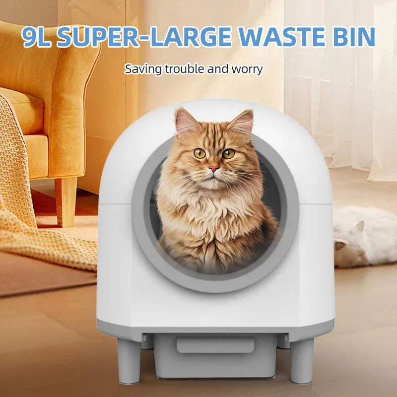HEYBO Smart Automatic Cat Litter Box with Data Recording