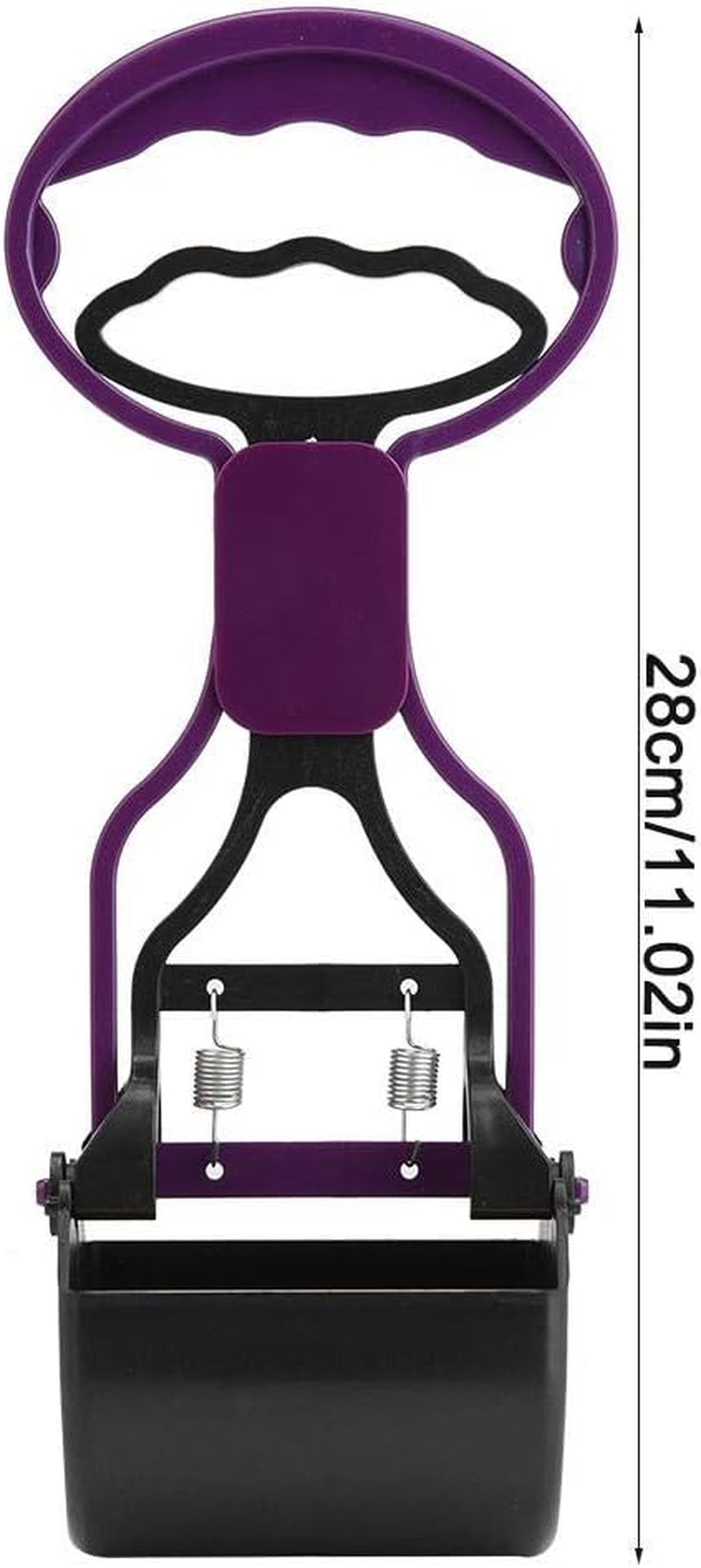Dog Poop Scooper, 28Cm Length Portable Pet Puppies Plastic Waste Picking up Clip Dogs Cats Waste Pickup Collect Tools with Long Handle() Litter Waste Receptacles