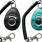Pet Training Clicker with Wrist Strap - Dog Training Clickers (New Black + Blue)
