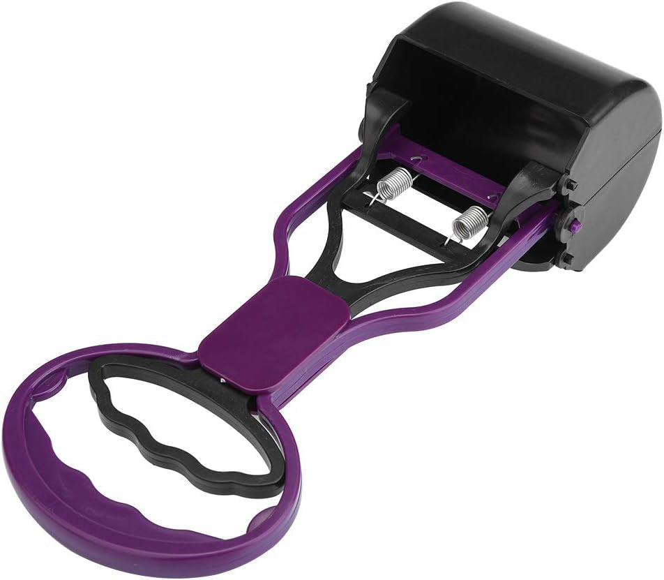Dog Poop Scooper, 28Cm Length Portable Pet Puppies Plastic Waste Picking up Clip Dogs Cats Waste Pickup Collect Tools with Long Handle() Litter Waste Receptacles
